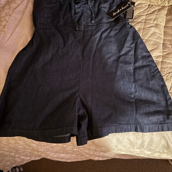 Derek Heart Dark Blue Jean Shorts, jumper Small NWT - Picture 4 of 12